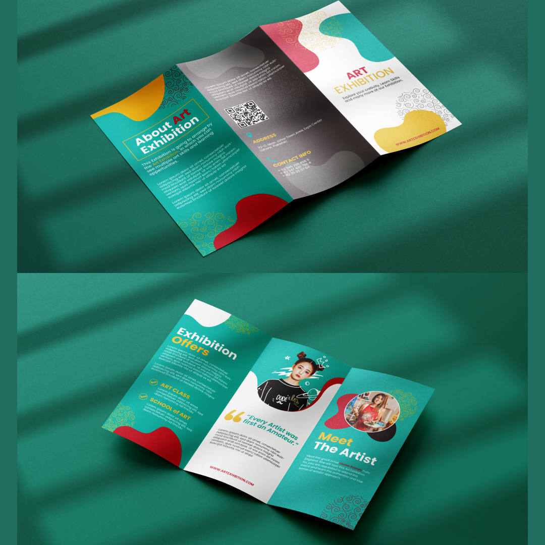 Folding Brochure | Get 500 Premium Double Sided  Bi-Folded or Tri-Folded Brochures for Impactful Impressions | 158gsm Art Paper Material
