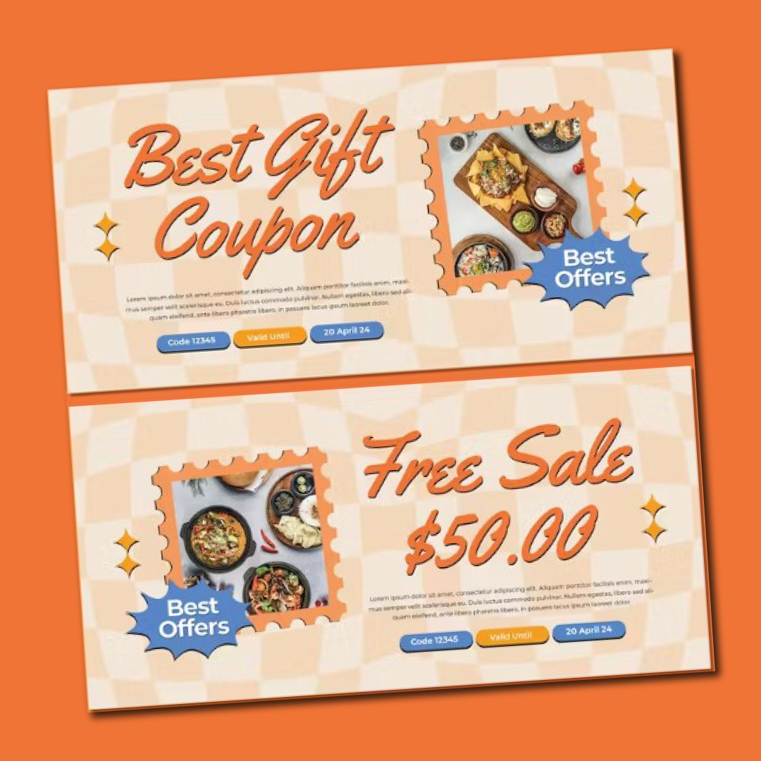 Coupon Card | Get 3x6 inches-Exclusive 500 Coupon Cards for Promoting Your New Business Strategies | 250gsm Art Paper Material
