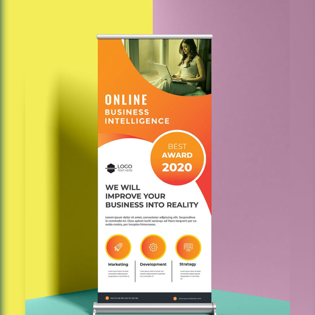 Door / Pull up Banner | Custom Banners for Your Business | PVC Photo Paper Single Sided Print